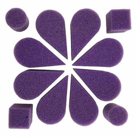 BENEFICENCIA Petal Sponge, Purple, 8PK BE3167697